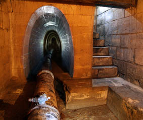 aqueduc souterrain cunette